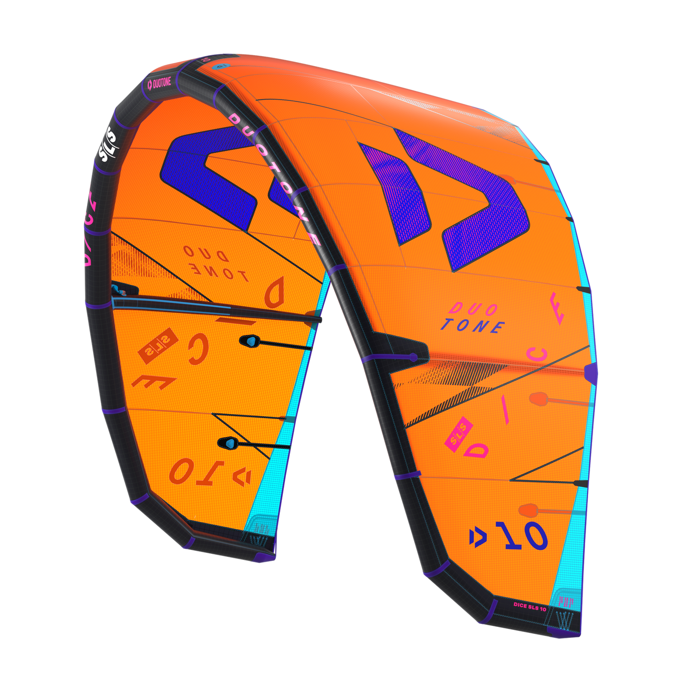 Duotone Dice SLS 2025-Duotone Kiteboarding-44250-3012-C04:orange/blue-Surf-store.com