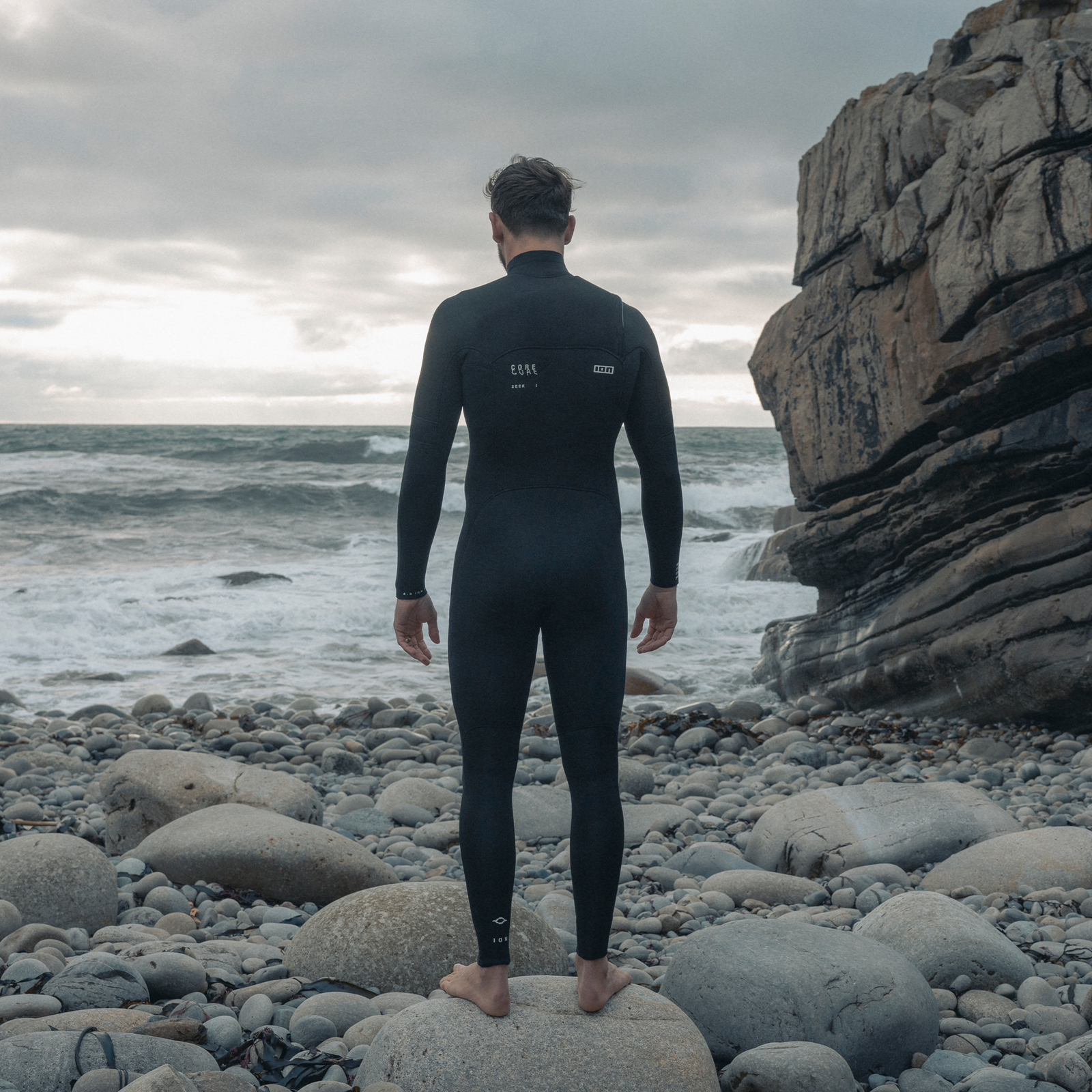 ION Seek Core 3/2 Front Zip men 2026-Wetsuits-ION Water-XS-Black-Surf-store.com