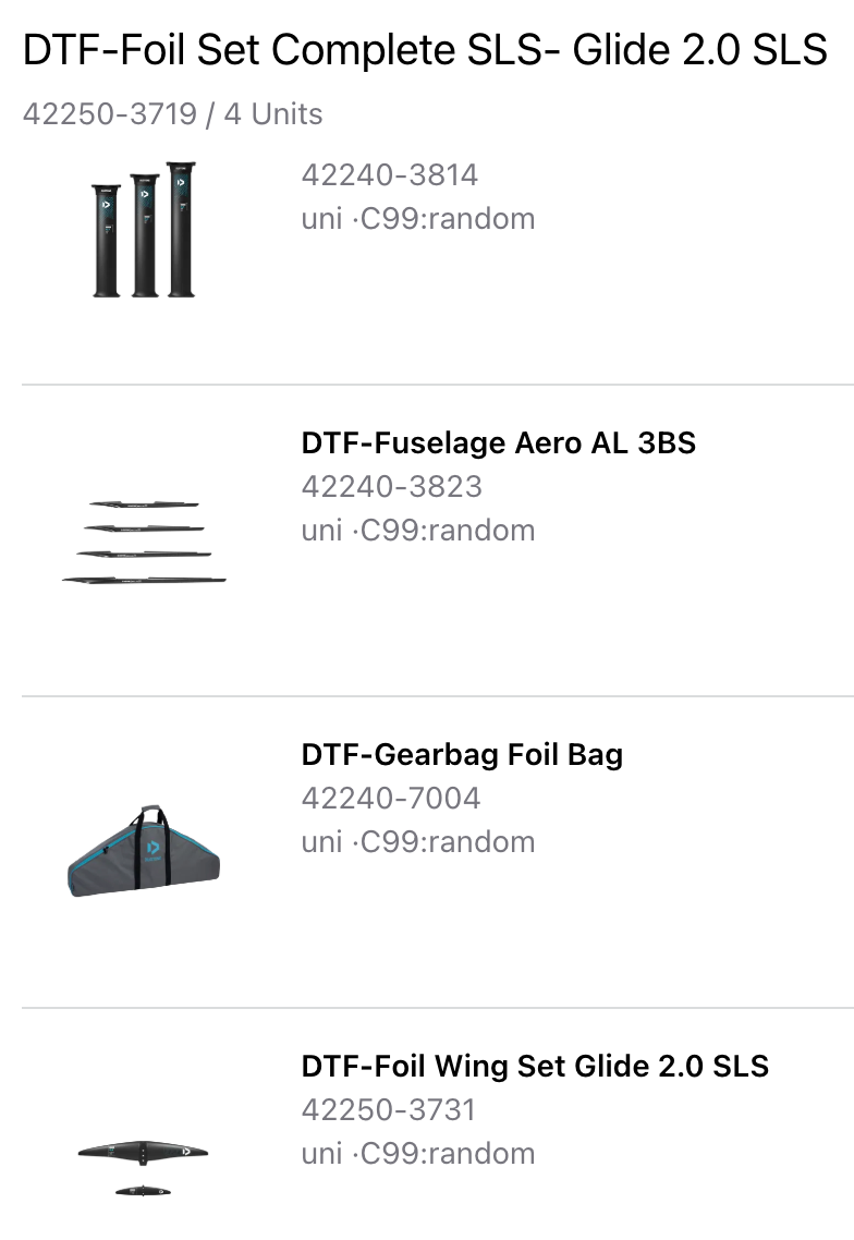 Duotone Glide 2.0 SLS Complete Foil Set-Duotone Foilwing-Surf-store.com