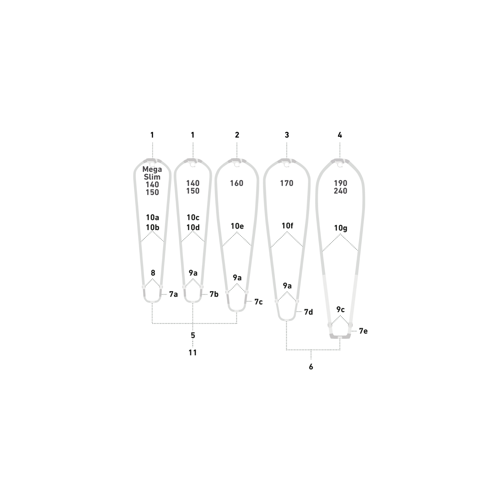 DUOTONE Double Pin.Lock (2pcs) (SS22) 2024-Duotone Windsurfing-L/30-grey/turquoise-14220-8022-9010583108285-Surf-store.com