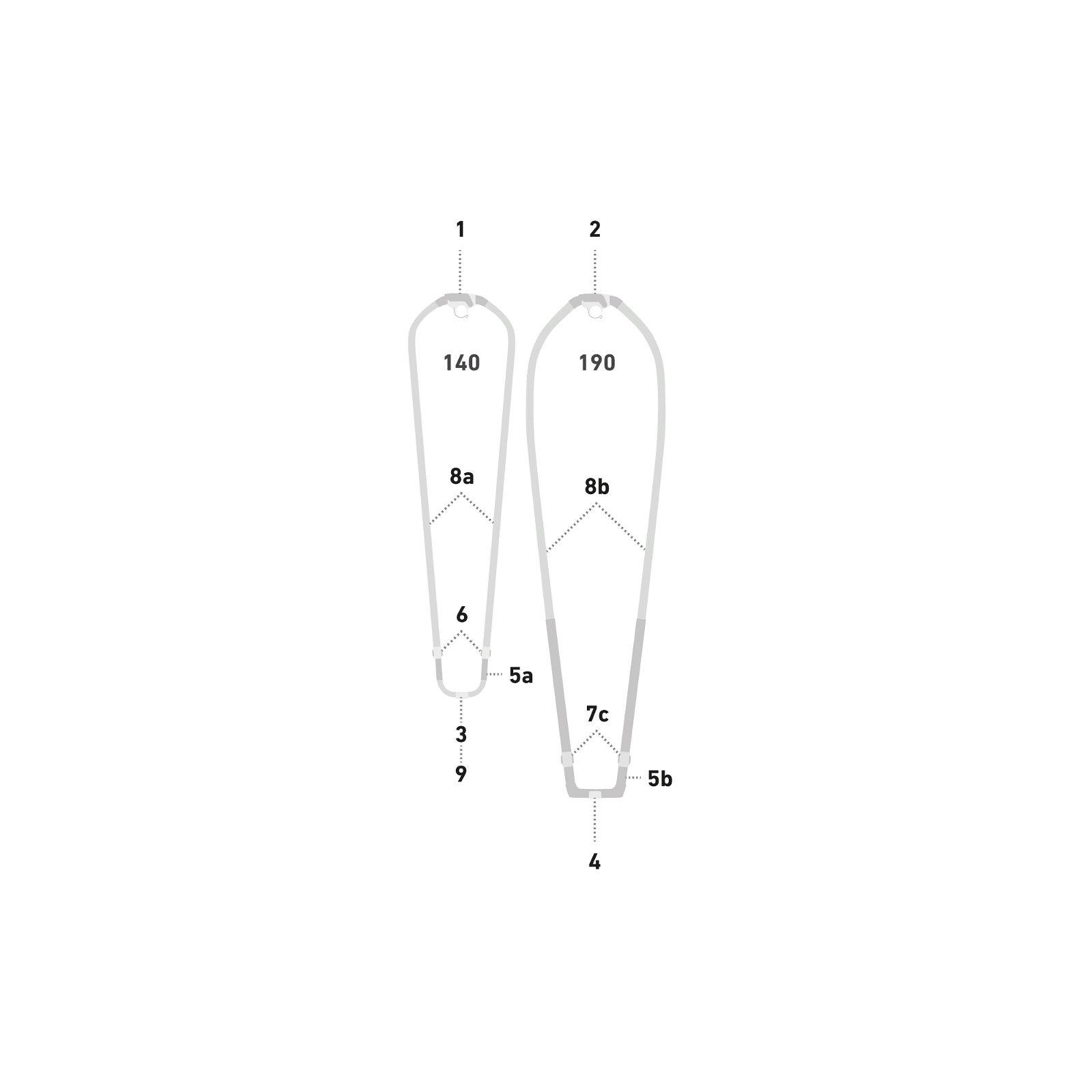 DUOTONE Double Pin.Lock (2pcs) (SS22) 2024-Duotone Windsurfing-L/30-grey/turquoise-14220-8022-9010583108285-Surf-store.com