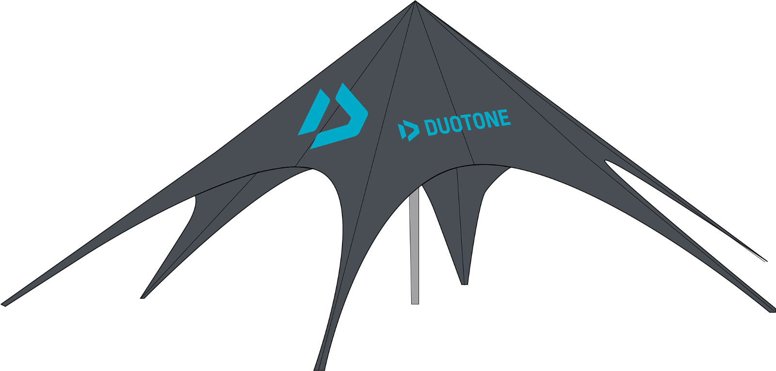 DUOTONE DT Tent Star 2024-Duotone Kiteboarding-OneSize-dark grey-44900-8526-9008415853793-Surf-store.com