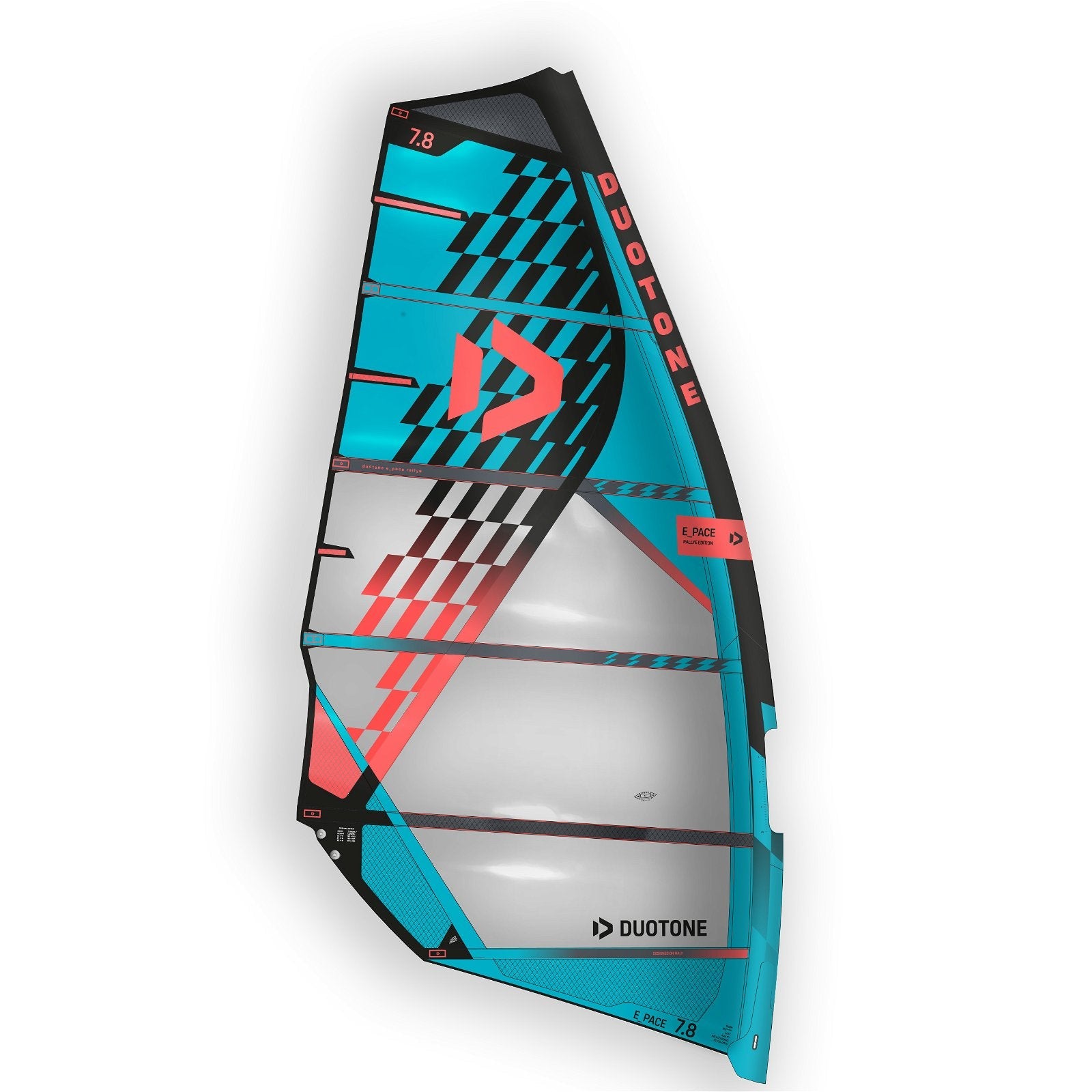 DUOTONE E_Pace Rally Edition 2022-Duotone Windsurfing-5.8-C02:coral/turquoise-14220-1210-9010583066226-Surf-store.com