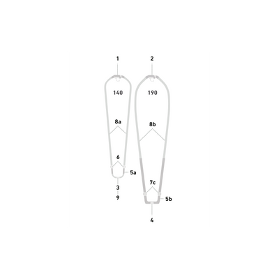 DUOTONE EVA grip Platinum Aero (2pcs) (SS22-onw) 2024-Duotone Windsurfing-140-Black-14220-8024-9010583016627-Surf-store.com