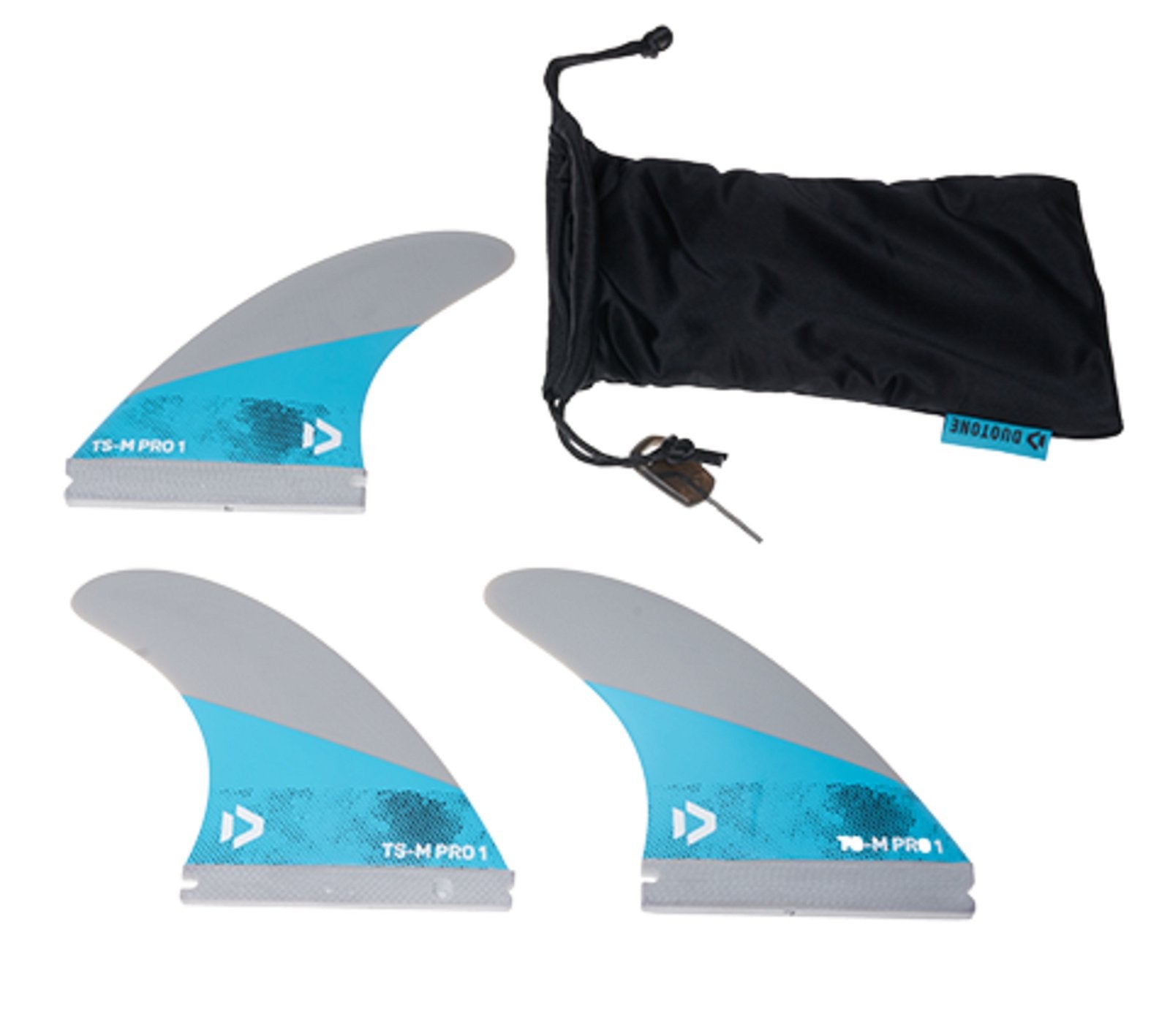 DUOTONE Fins TS-M Pro I Fins (SS15-SS22) (3pcs) 2022-Duotone Kiteboarding-M-Black-44210-8022-9010583005867-Surf-store.com