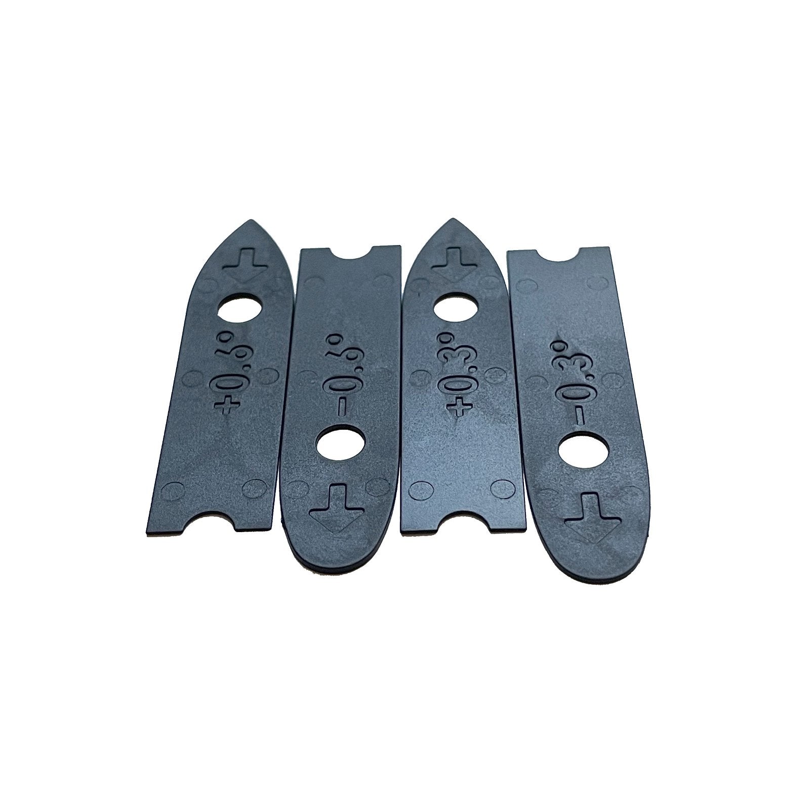 DUOTONE Shims Set (4pcs) 2024-Duotone Foilwing-+0.3°,+0.6°,-0.3°,-0.6°-Black-42240-8334-9010583182469-Surf-store.com