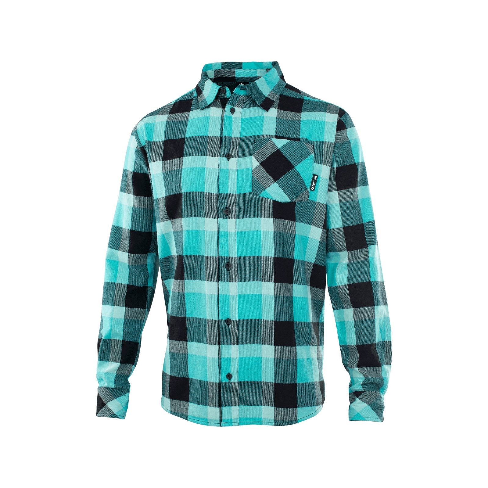 Duotone Shirt Flannel LS 2023-Duotone Kiteboarding-L-607 mint green-44220-5652-9010583035673-Surf-store.com