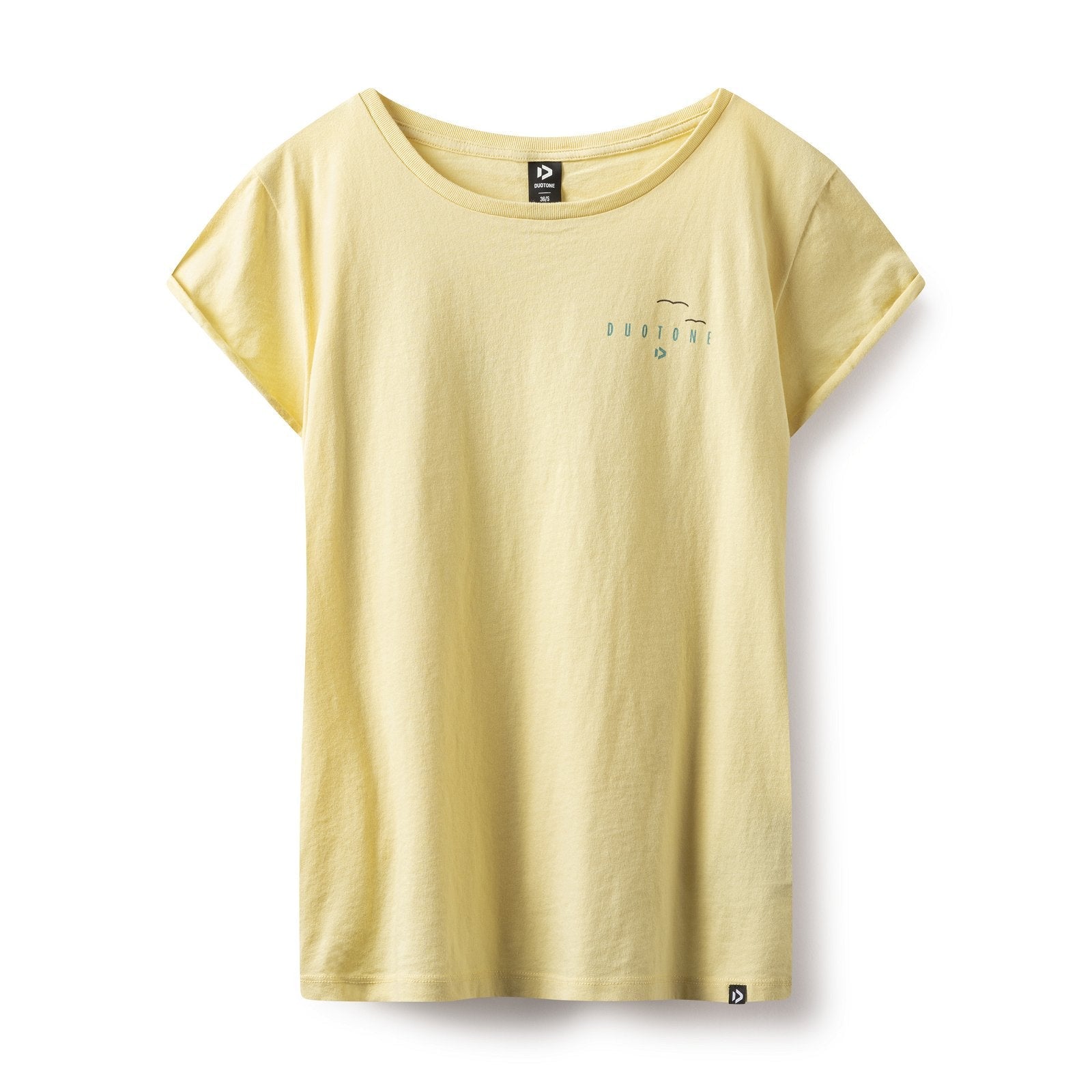 Duotone Tee Branded SS women 2023-Duotone Kiteboarding-L-Yellow-44233-5007-9010583107912-Surf-store.com