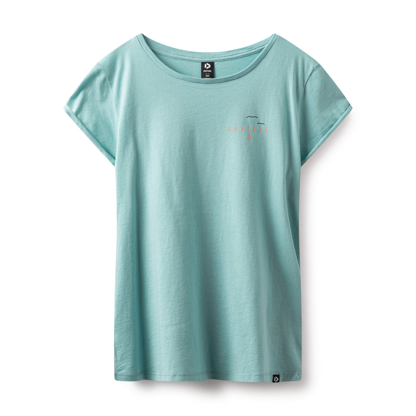 Duotone Tee Branded SS women 2023-Duotone Kiteboarding-L-Aqua-44233-5007-9010583107967-Surf-store.com