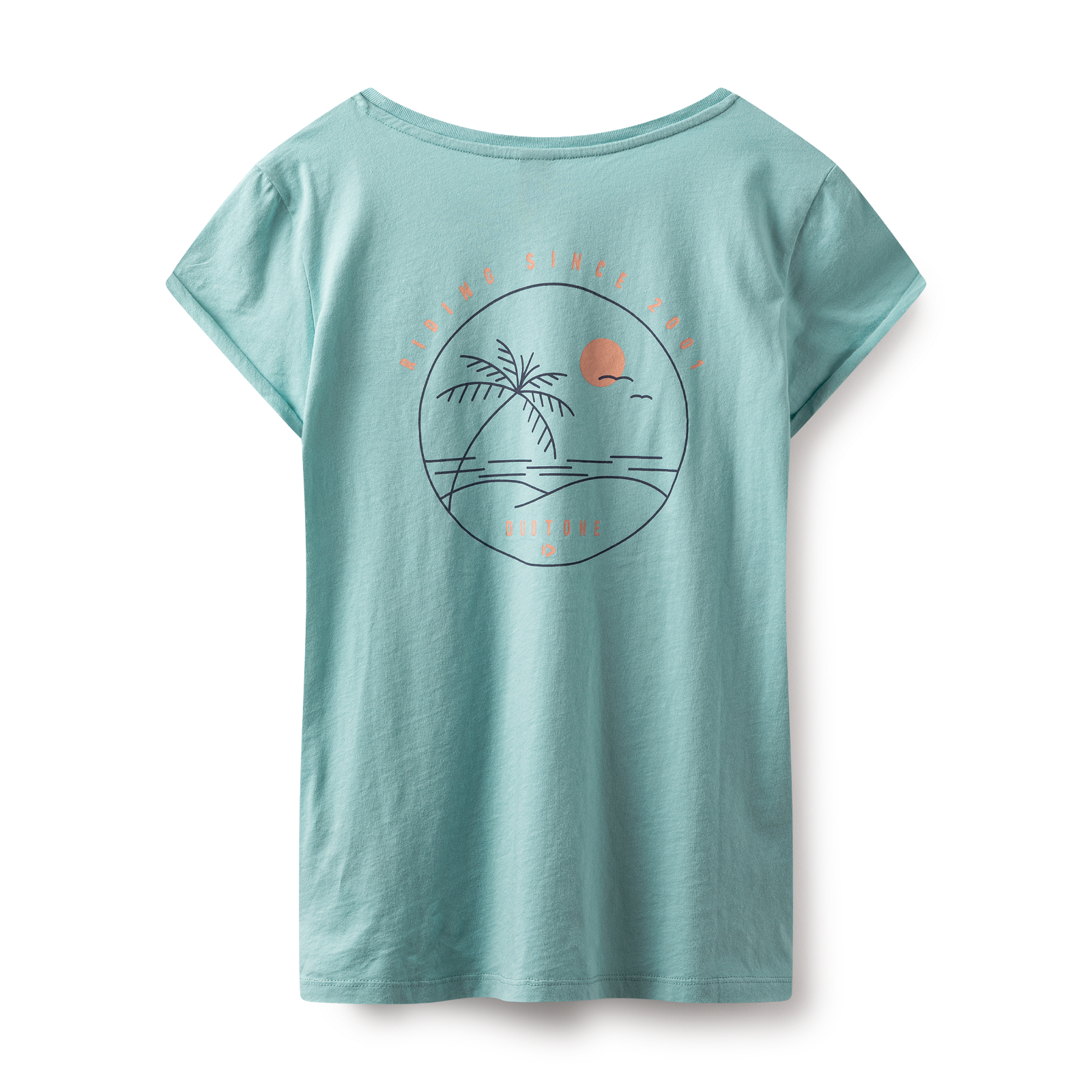 Duotone Tee Branded SS women 2023-Duotone Kiteboarding-L-Aqua-44233-5007-9010583107967-Surf-store.com