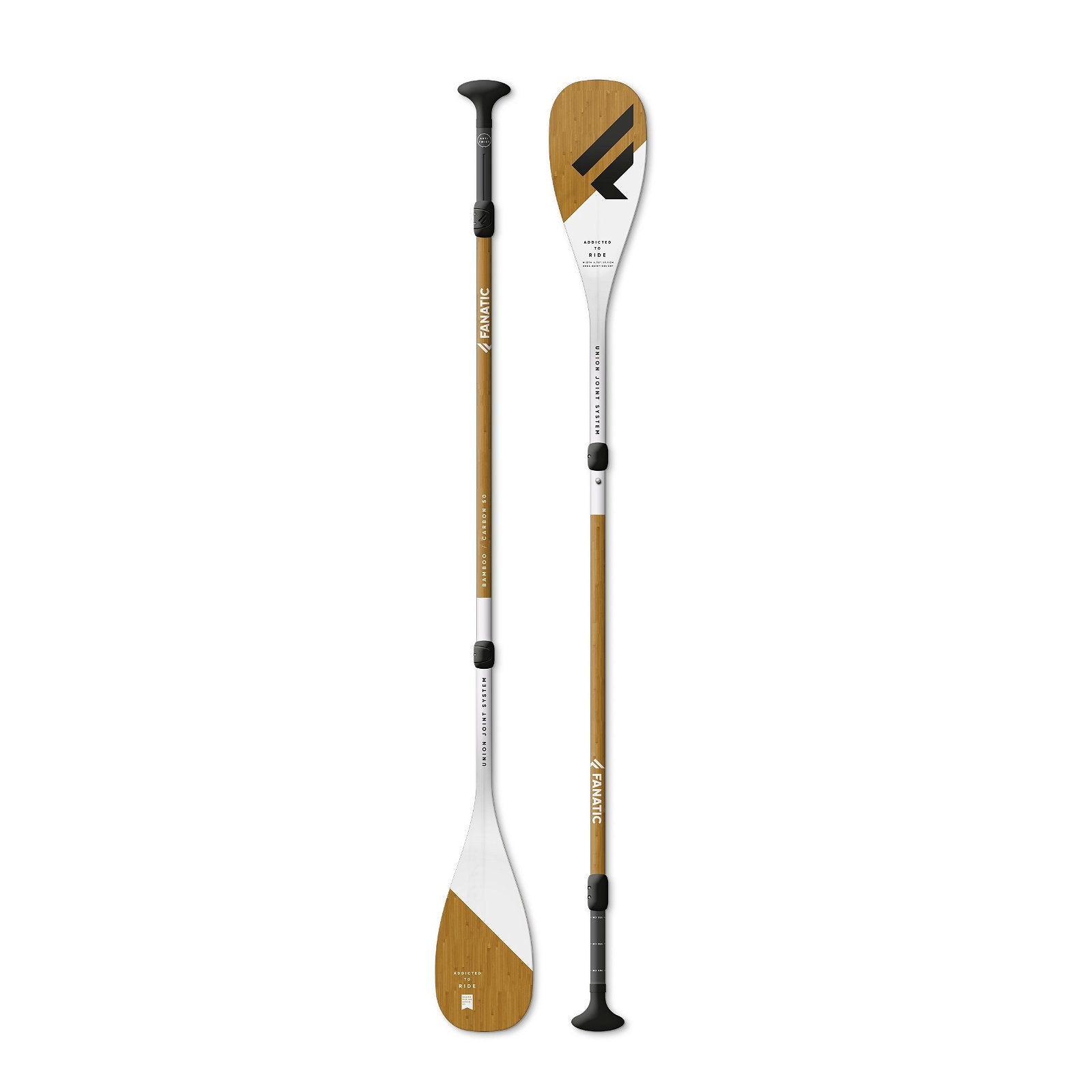 FANATIC Bamboo Carbon 50 Adjustable 3-Piece 2022-Fanatic SUP-7.25"-Black-13200-1307-9008415923250-Surf-store.com