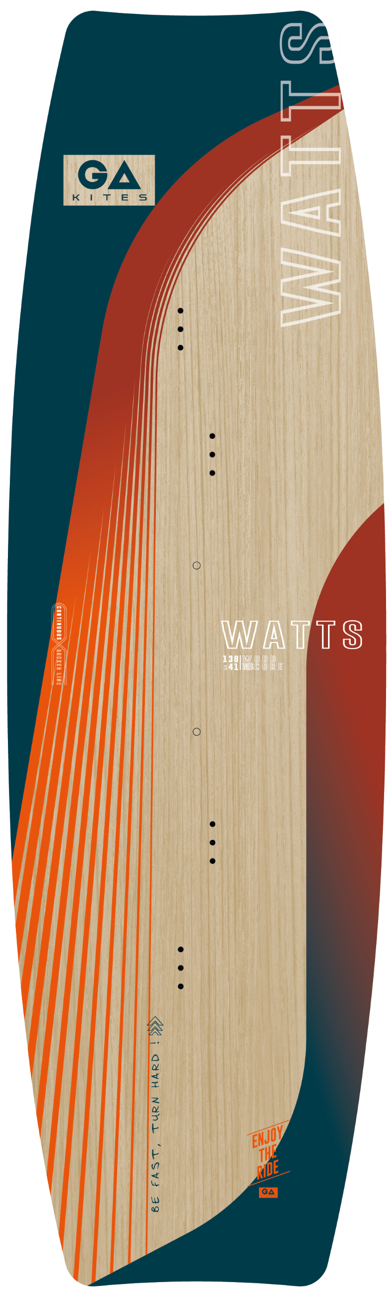 GA-Kiteboard 2023 Watts-Gaastra-135x40 (Set)-Surf-store.com