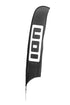 ION Beachflag incl. Pole&Foot 2024-ION Water-421x80-black/white-48400-8530-9008415488292-Surf-store.com