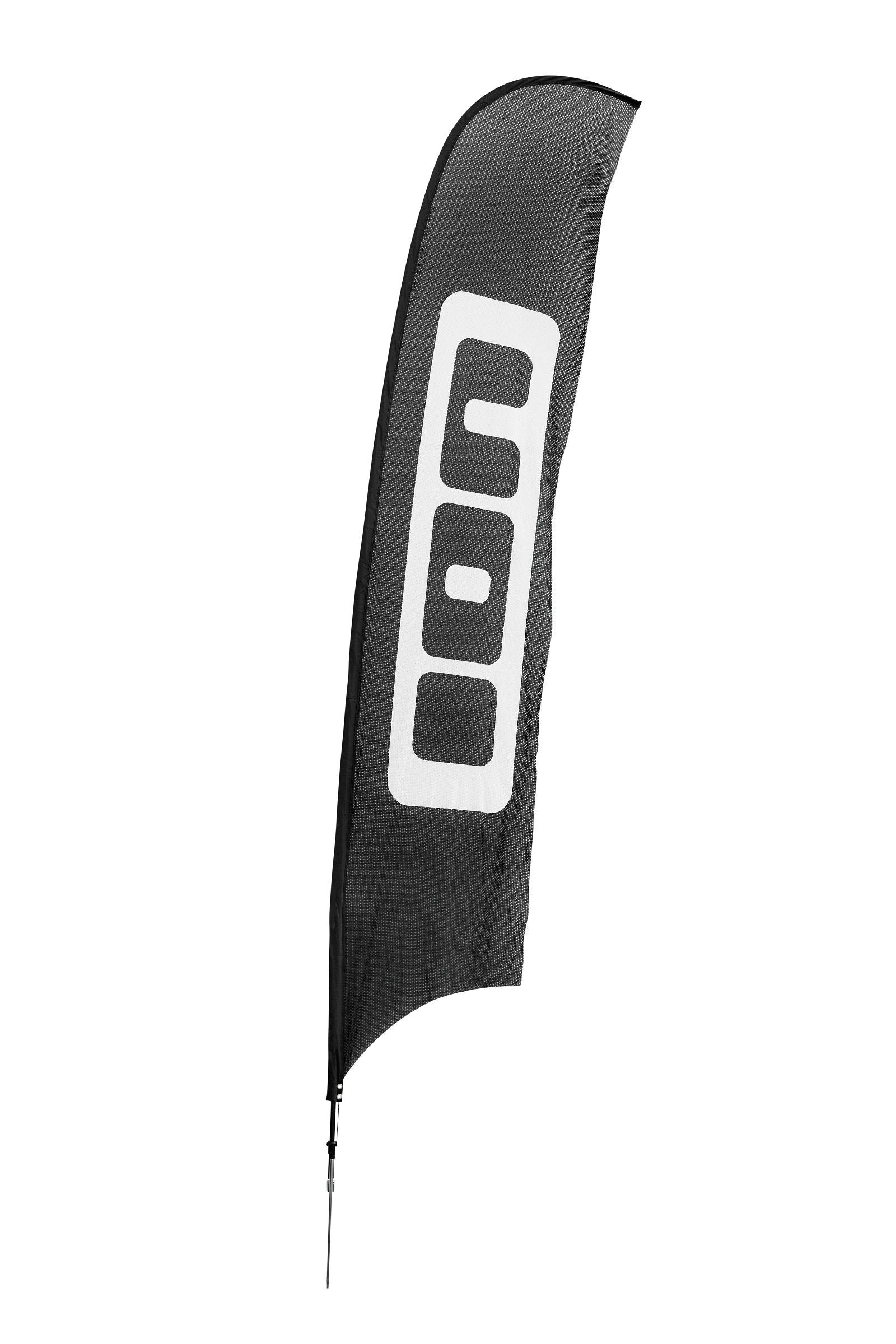 ION Beachflag w/o Pole&Foot 2024-ION Water-421x80-black/white-48800-8531-9008415783717-Surf-store.com