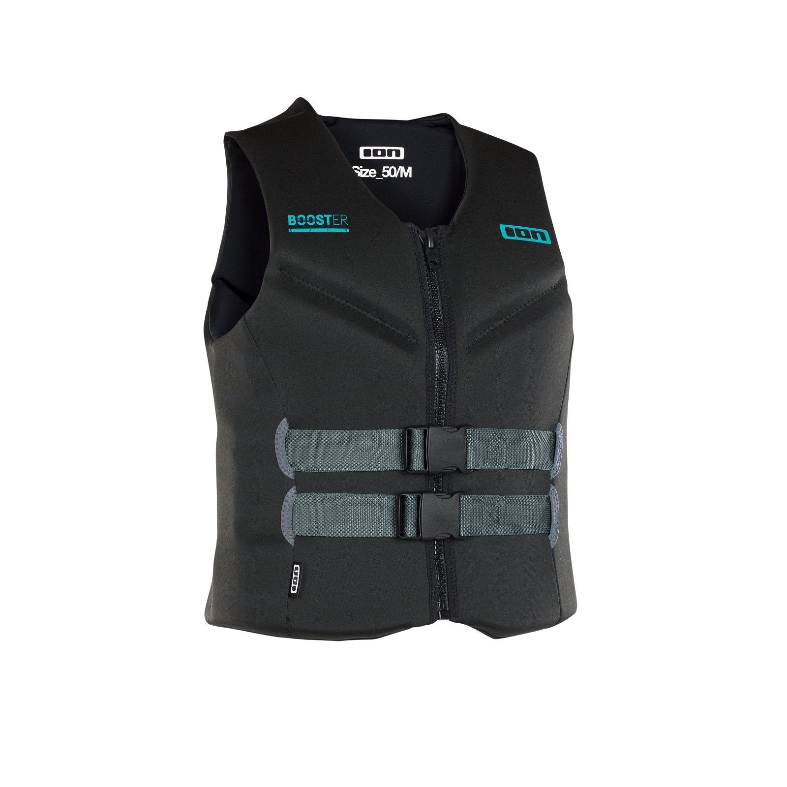 ION Booster Vest 50N Front Zip 2024-ION Water-140/10-Black-48222-4166-9010583080437-Surf-store.com