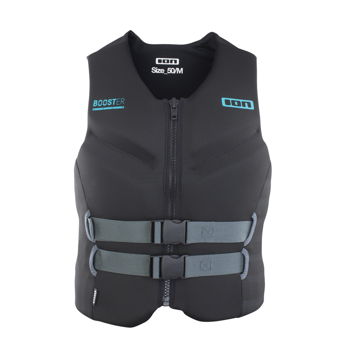 ION Booster Vest USCG Front Zip 2024-ION Water-L-Black-48212-4167-9008415982868-Surf-store.com