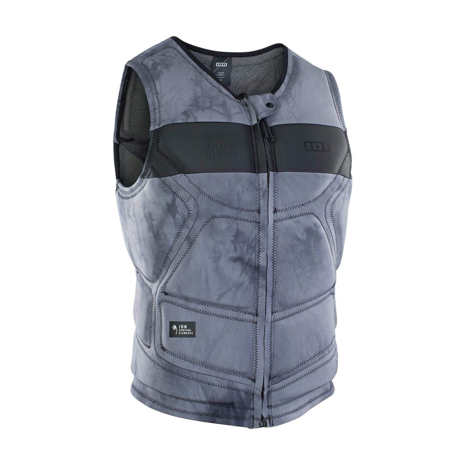 ION Collision Vest Select Front Zip 2024-ION Water-L-Grey-48222-4160-9010583050706-Surf-store.com