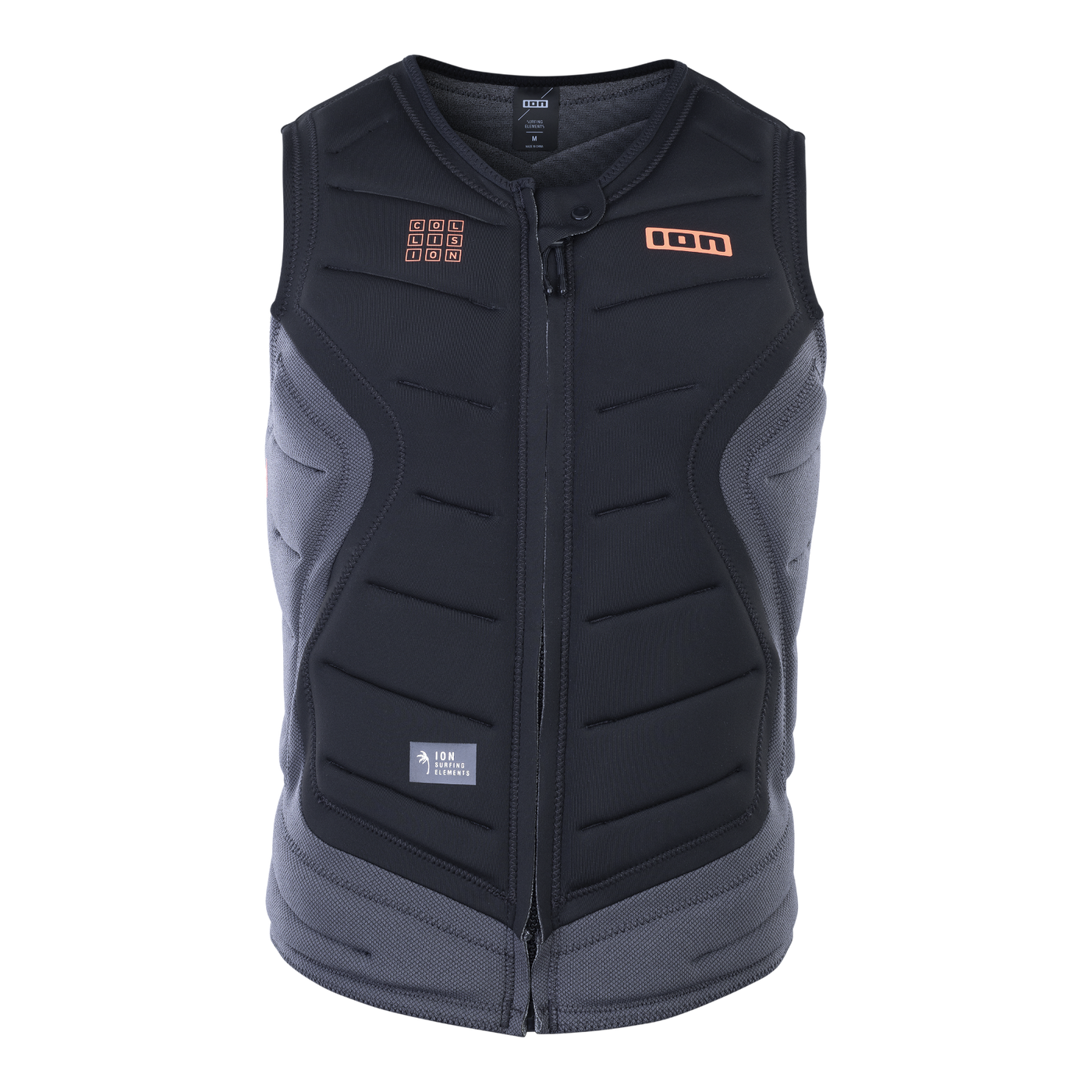 ION Collision Vest Select Front Zip 2024-ION Water-L-Grey-48222-4160-9010583050706-Surf-store.com