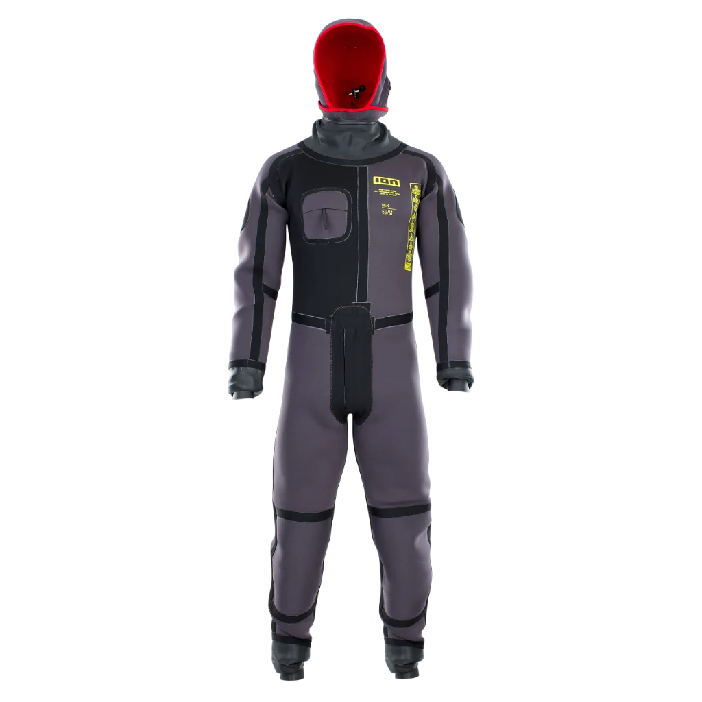 ION Fuse Drysuit 4/3 Back Zip 2024-ION Water-L-Grey-48232-4400-9010583083674-Surf-store.com