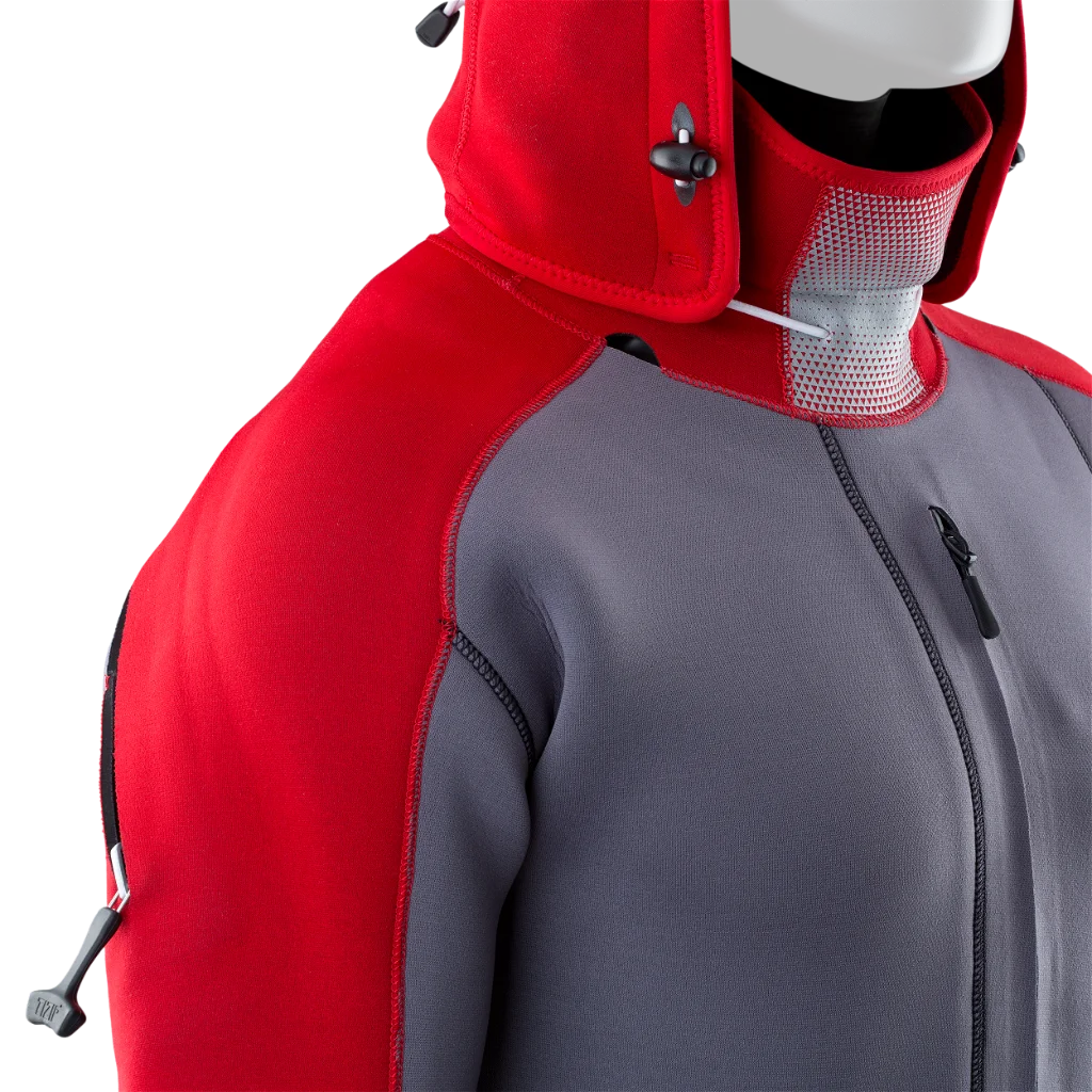 ION Fuse Drysuit 4/3 Back Zip 2024-ION Water-L-Grey-48232-4400-9010583083674-Surf-store.com