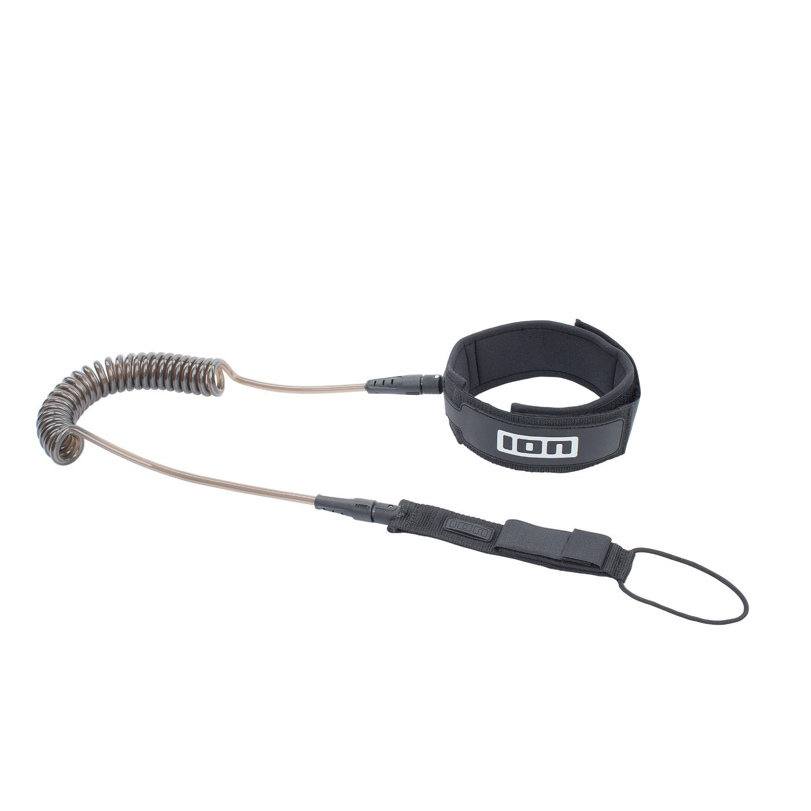 ION SUP Leash Core Coiled Knee 2024-ION Water-8'-Black-48210-7051-9008415961047-Surf-store.com