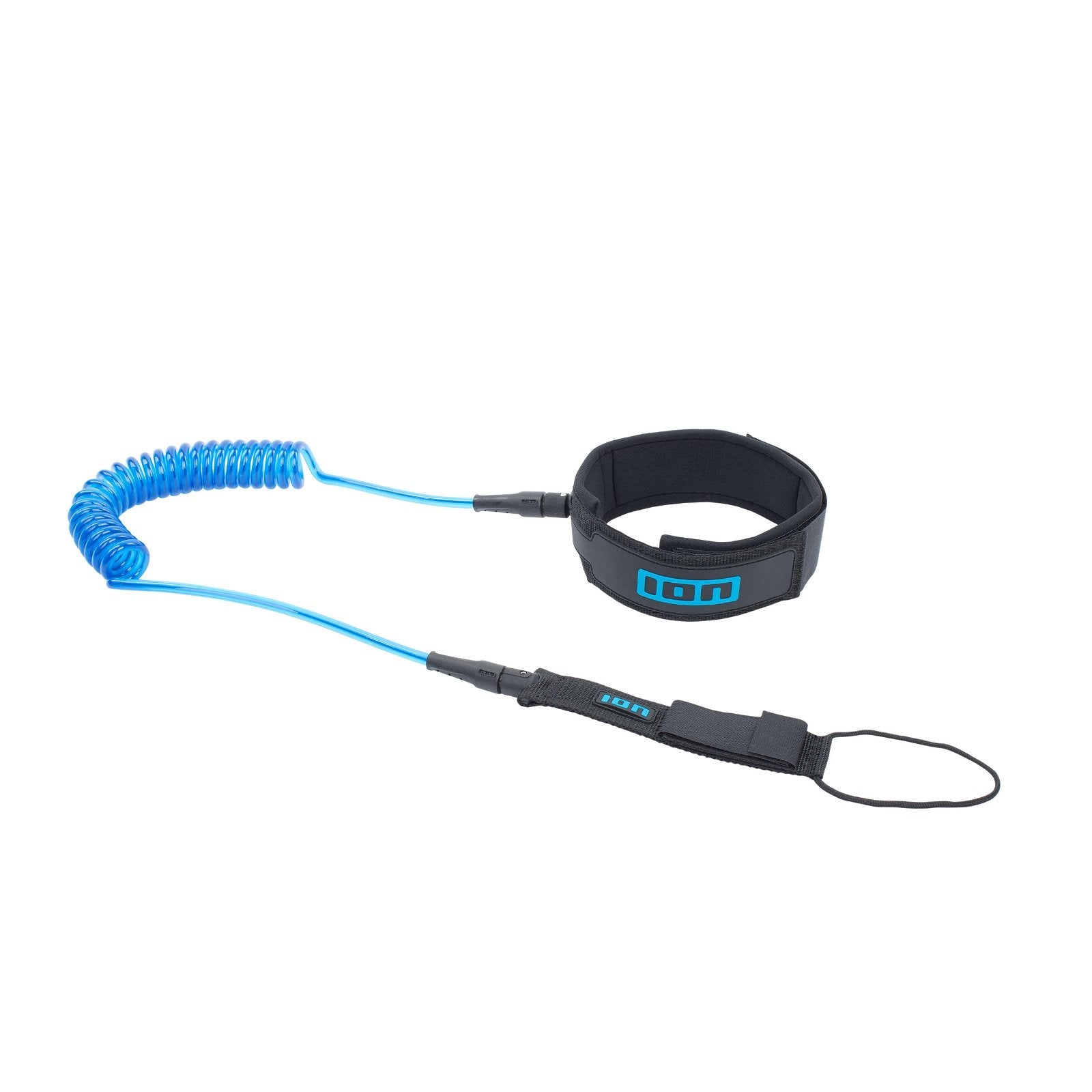 ION SUP Leash Core Coiled Knee 2024-ION Water-8'-Blue-48210-7051-9008415961054-Surf-store.com