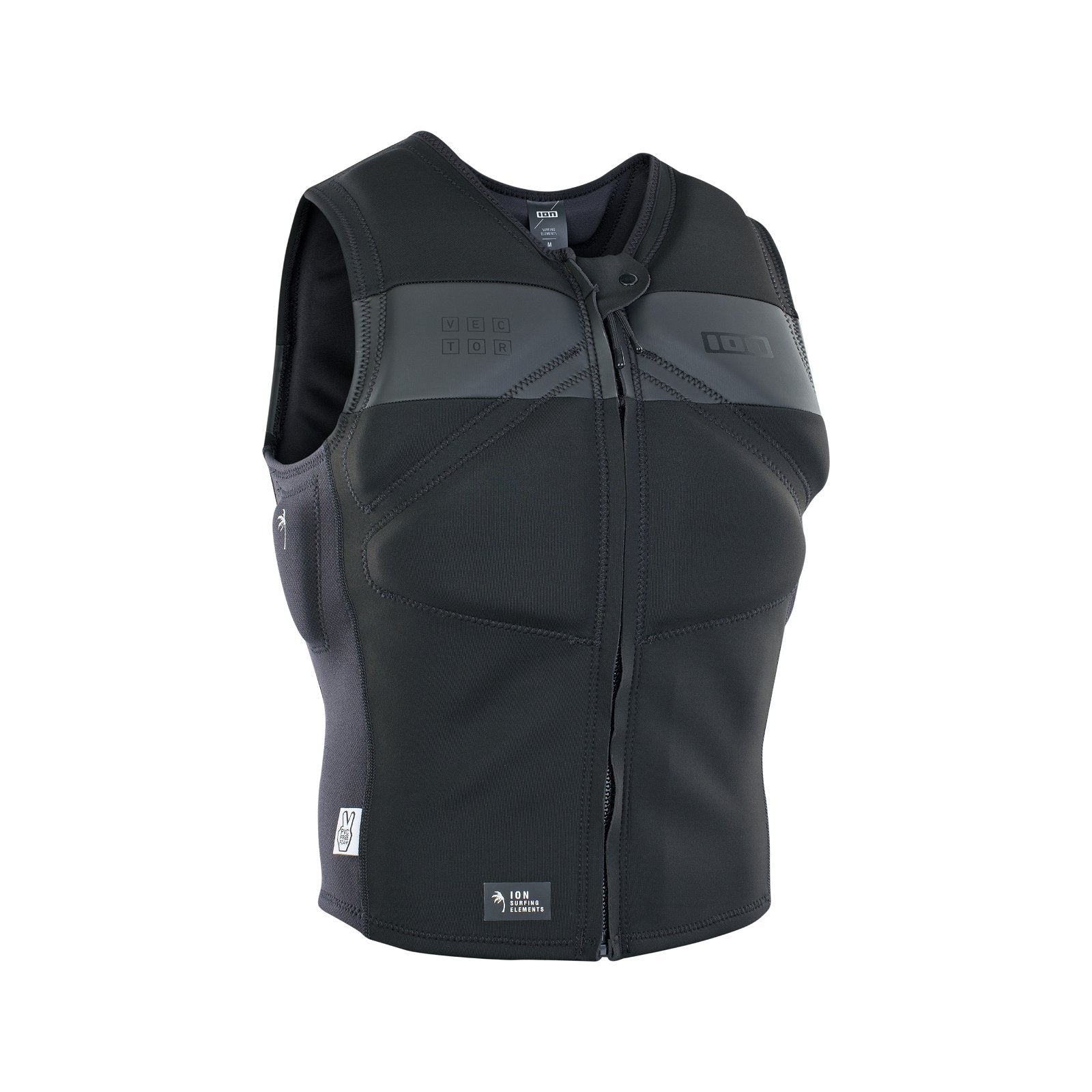 ION Vector Vest Amp Front Zip 2024-ION Water-L-Black-48222-4164-9010583051147-Surf-store.com