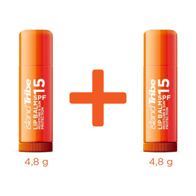 ISLAND TRIBE SPF 15 LIP BALM 4,8G (2 PIECES)-ISLAND TRIBE-Surf-store.com